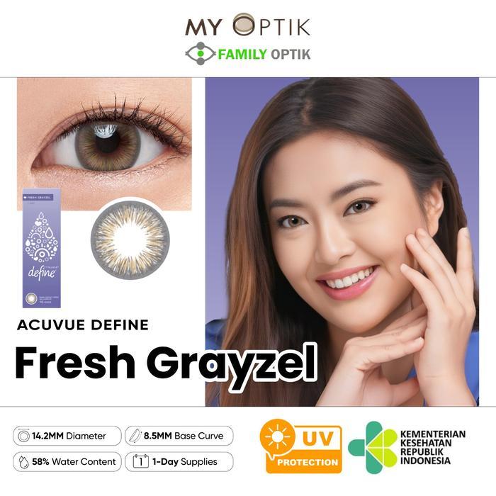 [COD] Acuvue Define Fresh Grayzel Softlens Warna