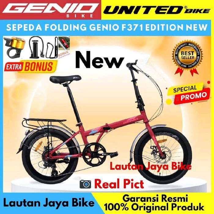 SEPEDA LIPAT 16 GENIO F371 BY UNITED Gratis Ongkir