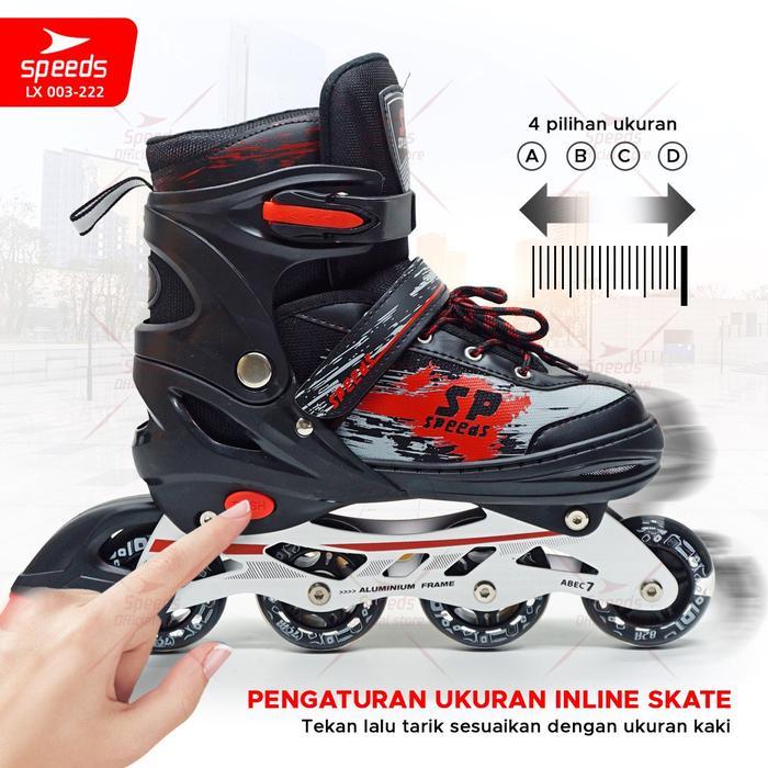 SPEEDS Sepatu Roda Inline Skate POWER Aosite Roda PVC BM BS