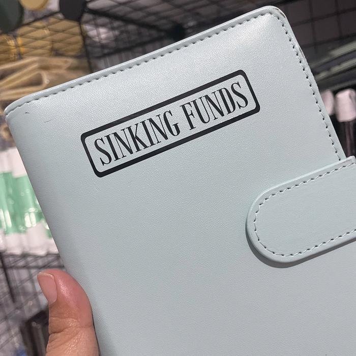 Cutting Stiker Label Sinking Funds Binder Budgeting Keuangan
