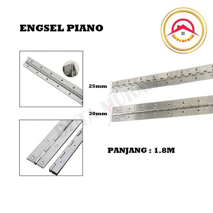 Engsel Piano 1.8 Meter / Engsel Lemari besi dapur / Engsel Lemari Per 1.8M
