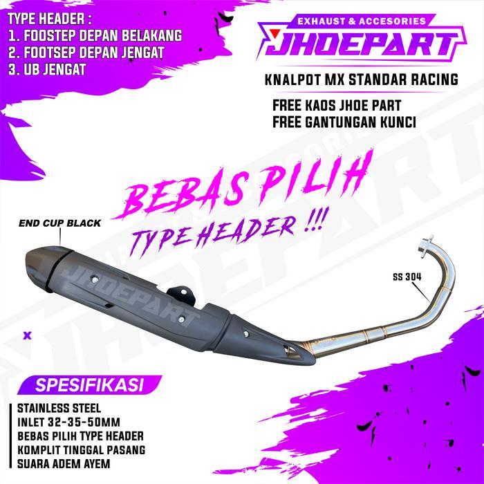Knalpot Standar Racing Mx King Mx New Mx Old Original Jhoe Muffler