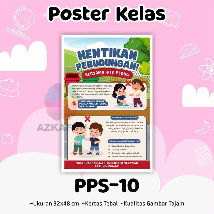 "New" Poster Edukasi Peraturan Sekolah/Kelas - Poster edukasi anak pancasila proklamasi sumpah