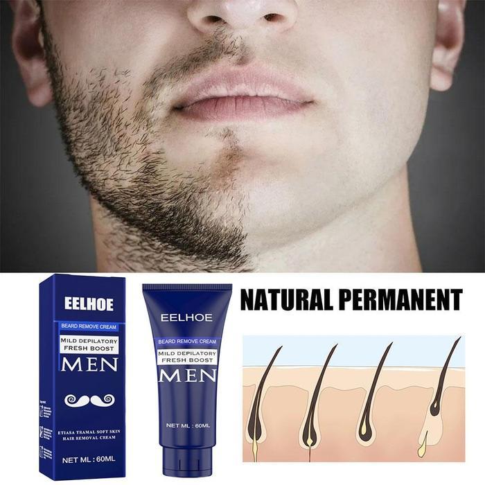 EELHOE Krim Perontok Penghilang Bulu Ketiak Tangan Kaki Kumis Jenggot Jambang 60g