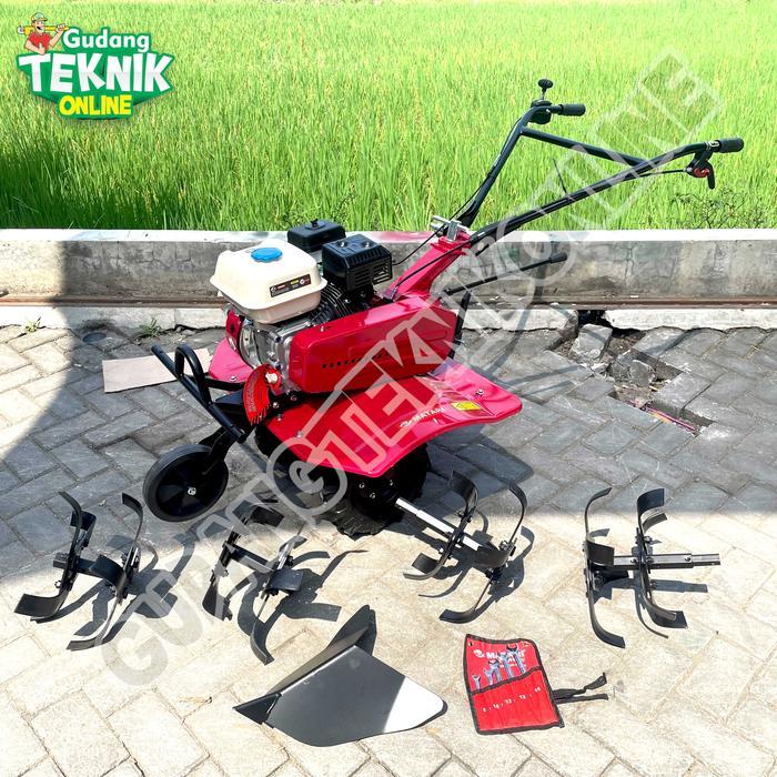 Mesin Traktor Mini Cultivator MMT800I CI RED MATARI / Mesin Bajak Sawah Kebun Lahan Basah Kering Kul