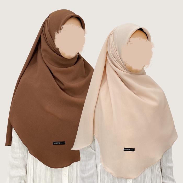 ASLI MELBIZY Hijab Alesha Oval Malaysian Square Hijab Syar'i Hijab Segiempat Jumbo diamond kerudung