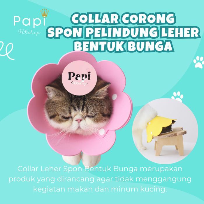 Collar Corong Pet Neck Collar Pelindung Leher Kucing Collar Recovery Kucing Sakit Kolar Pet Colar
