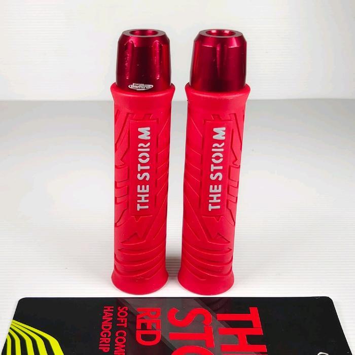 "New" Handgrip THE STORM + jalu stang Hand Grip Motor universal Nmax, Mio , Vario , Vixion , pcx ,