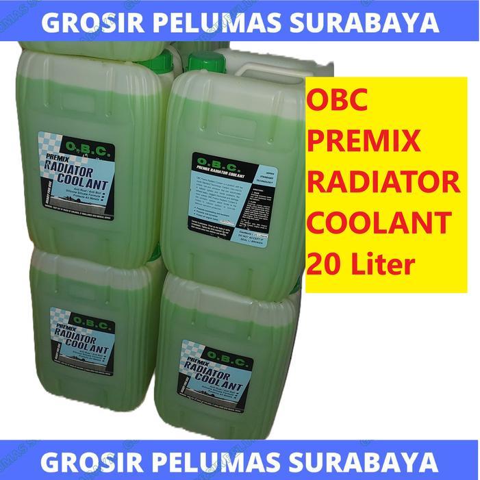 Obc Radiator Coolant Premix Hijau Air Radiator Galon 20L Pail 20 Liter Alat Berat Kapal Genset Obc