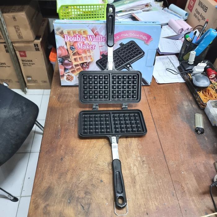 Double Waffle Pan Maker Croffle Pancake Terpercaya