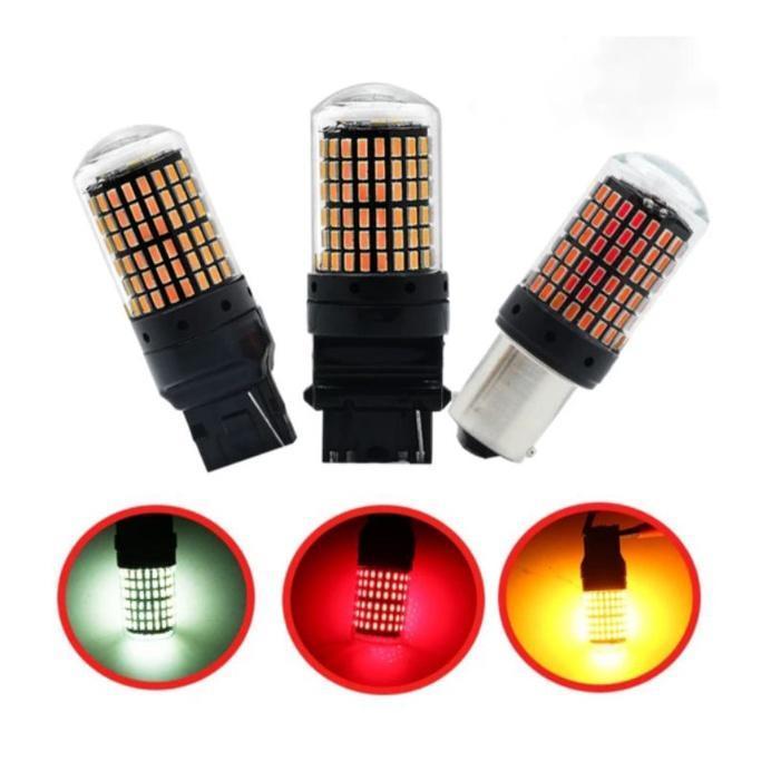 Led Lampu T20 Rem 7443 4 Kawat Nyala Normal Standard Manteng