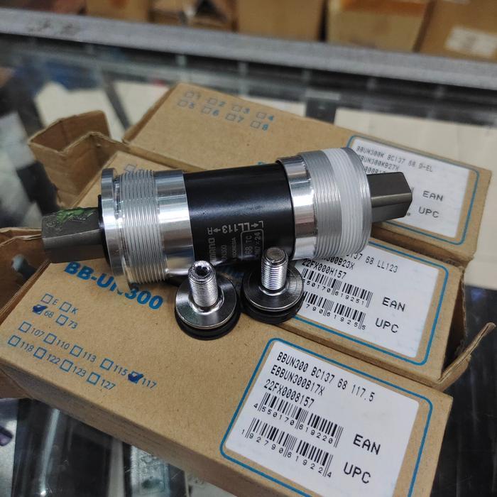 Bottom Bracket Kotak Shimano Bb-Un300 Bb Kotak Shimano Ukuran 110/113/117.5/123/Del 127.5 Include