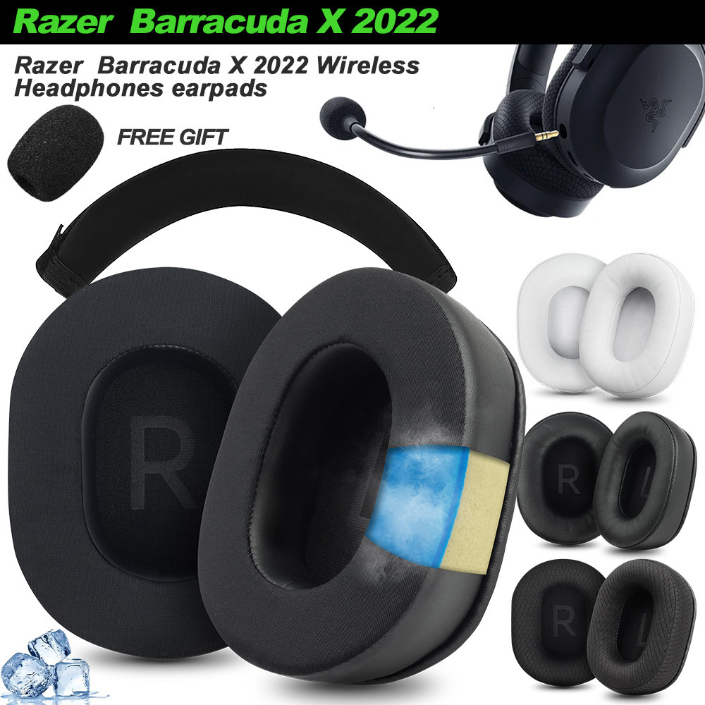 Earphone pads For Razer Barracuda Razer Barracuda X 2022 replacement Earpads Mesh cloth Memory