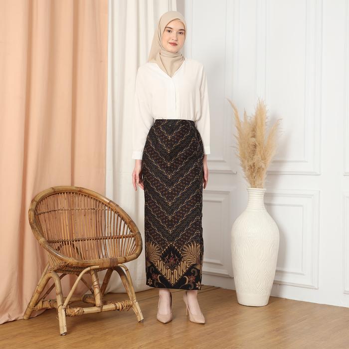 Enzy Batik Rok Batik Wardhana - Black