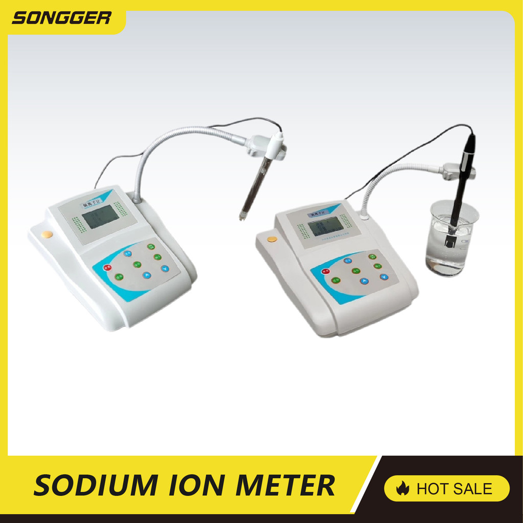 Digital Sodium Ion Meter Fluoride Chloride Ion Tester for Water Quality Analysis Lab Use High