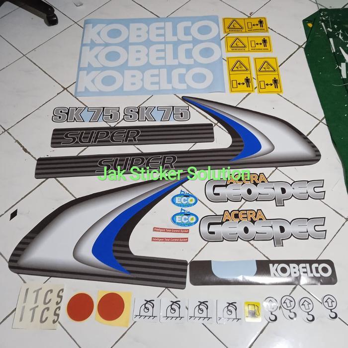 Stiker Kobelco Sk75-8 Sticker Excavator
