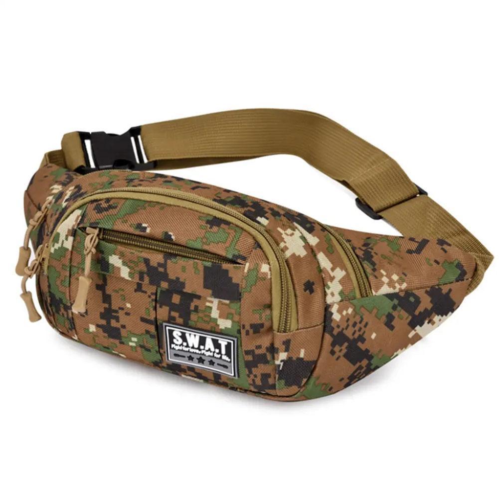 Camouflage Tactical Sling Bag Chest Bag For Men Women Small Zipper Cross Body Shoulder Bags For
