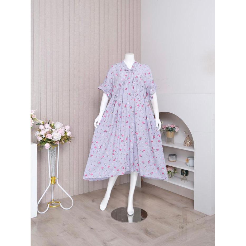 Premium Zoraya Daster New Kimono Panjang Dress Motif Premium Remaja Bumil Busui Terbaru Kekinian