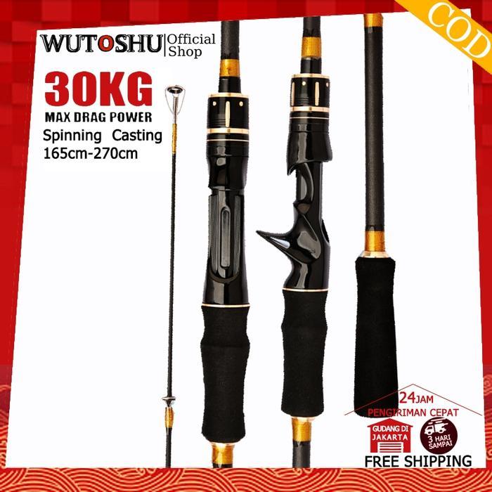 WUTOSHU BAITCASTING ROD JORAN PANCING CARBON LURE M POWER FISHING ROD SPINNING ROD SHRIMP ROD BC ROD