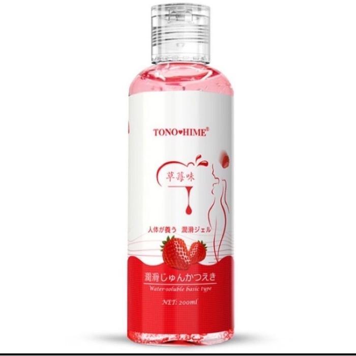 Dexie_Store Private Lubricant Intimate Massage Oil Gel Strawberry 200 Ml