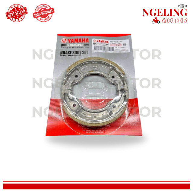 Kampas Rem Tromol RX King New 5BP YGP Original 5BP-F530K-00 Untuk Motor Vixion Scorpio Asli Yamaha -