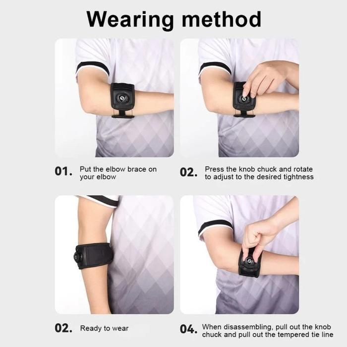Elbow Brace Tennis Elbow Support Badminton Elbow Protector Gym Deker Siku Tangan Elbow Pad Elbow