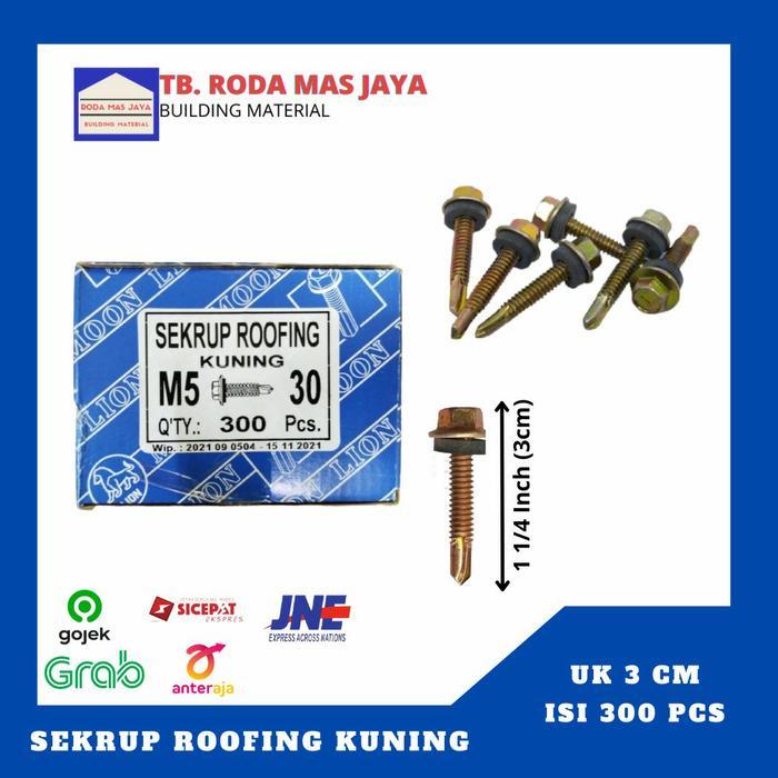 Skrup Roofing/Baut Roofing/Roofing 1 1/4 Inch/ 3Cm - 1 Dus Isi 300