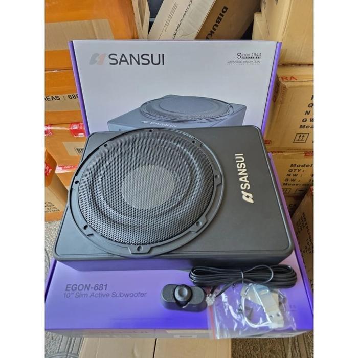 (COD) Subwoofer Kolong Sansui 8 inch dan 10 inch / Sub Kolong Mobil / Sansui EGON