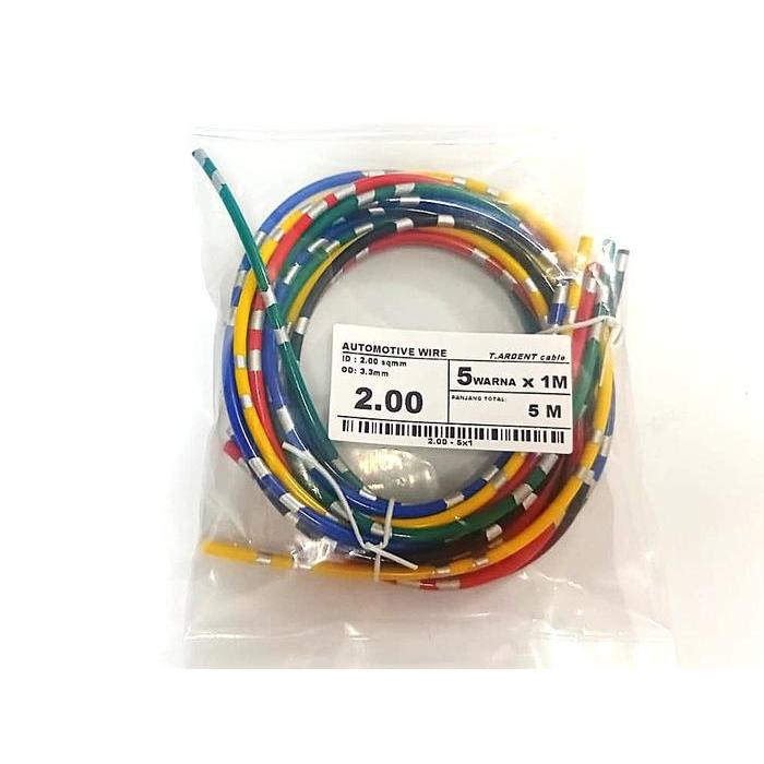 KABEL OTOMOTIF KABEL BODI 2MM 5 WARNA KABEL MOBIL MOTOR 2,00 BINTIK ASTRA KABEL TEMBAGA 2 MM