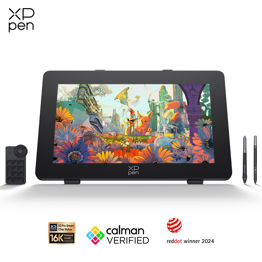 Xppen 4K Artist Pro 24 (Gen 2) Graphics Tablet Monitor 23.8 Inch Calman Verifed Display Dual 16K