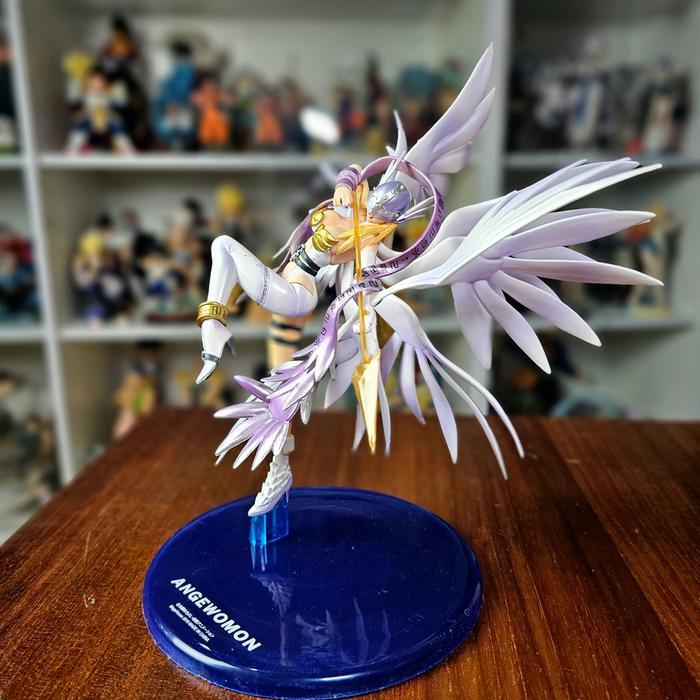 Terbaru Angewomon Holy Arrow Special move Digimon 24cm Action Figure PVC D-YLG164 Barang Berkualitas