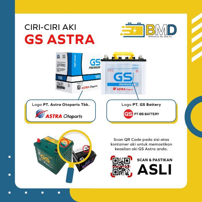 Aki GS ASTRA Hybrid 80D26L - mobil Fortuner, Pajero Sport & sejenis