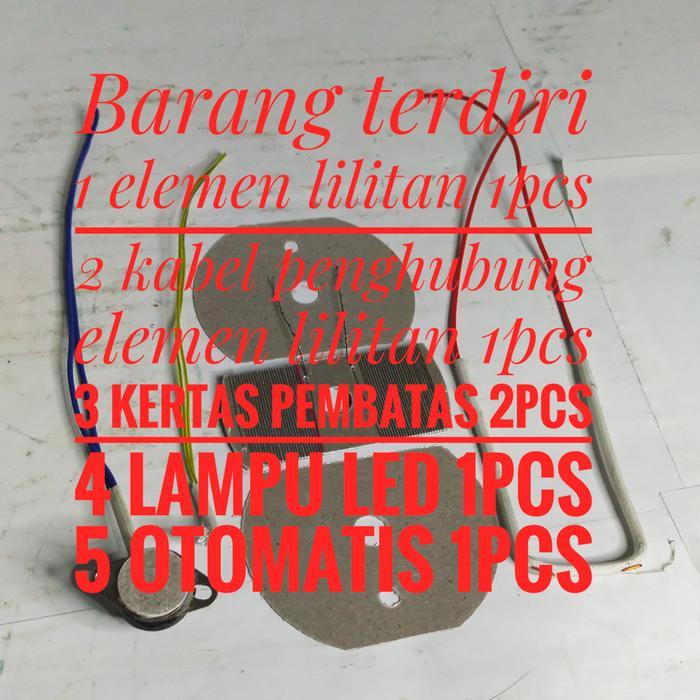 sparepart komponen cadangan tambal ban listrik 1set lengkap