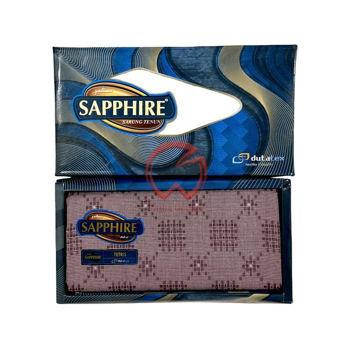 GROSIR 10 PCS SARUNG SAPPHIRE MOTIF TETRIS