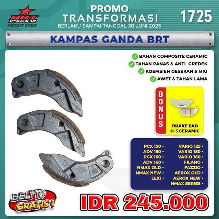 Kampas Ganda/Super Clutch Brt Vario 125/Vario 150/Pcx 150/Adv150/Pcx 160/Adv 160/Vario