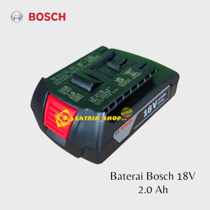 Baterai Bosch 18V 2.0Ah Batere Cordless Bosch 18V Lithium Ion 2.0 Ah