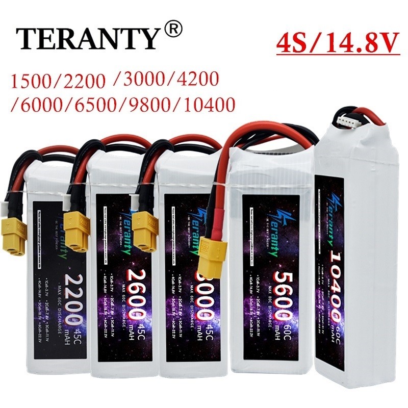 14.8V Rc Lipo Battery 4S 1500Mah 2200Mah 3000Mah 4200Mah 6000Mah 6500Mah 9800Mah 10400Mah For Car Rc