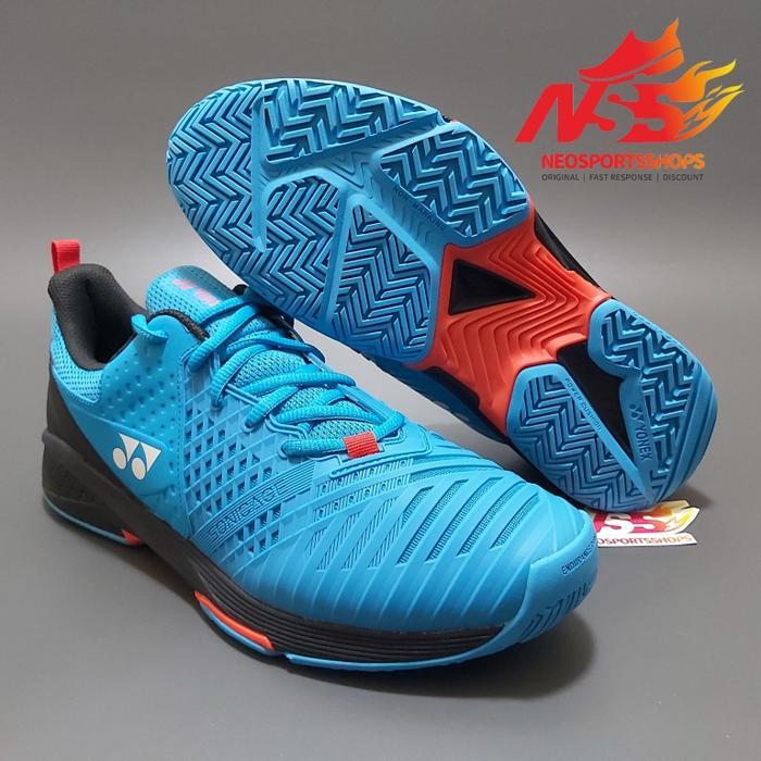 READY Sepatu Tenis Yonex Power Cushion Sonicage 3 Blue Black 2022 Original