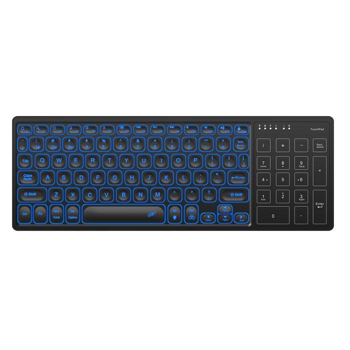 Seenda Bluetooth Wireless Keyboard With Touchpad Backlit Keyboard For