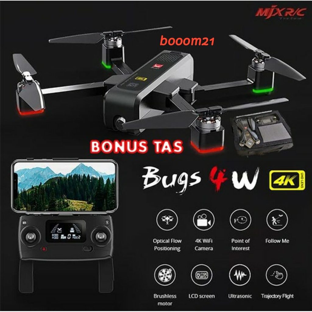 MJX BUGS 4W B4W 5G WIFI FPV Ultrasonic GPS Brushless Foldable Drone / drone GPS brushless terlaris