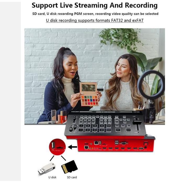 Premium All In One Switcher Devicewell Hds7305 + Hardcase + Record + Stream Original