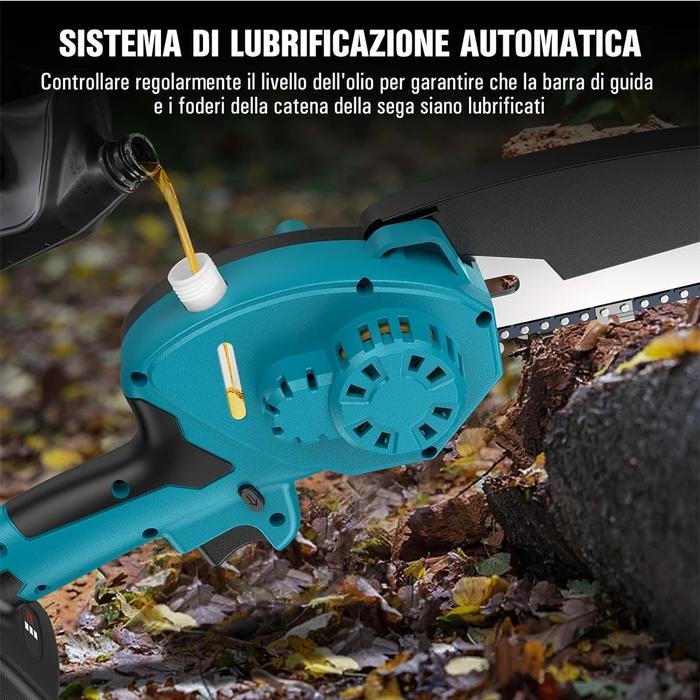 . Seesii 8-Inch Brushless Electric Chain Saw Handheld Pruning Chainsaw