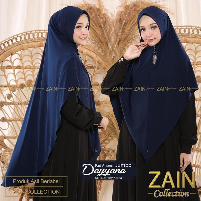 Zain - Kerudung Bergo Syar'I Dayyana Jumbo Jilbab Soft Pet Hijab Syari Zain Collection High Quality