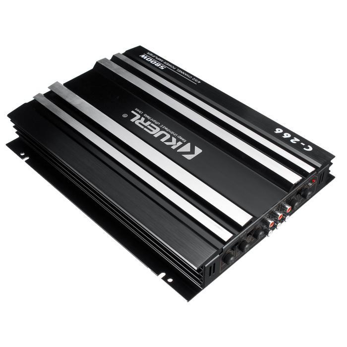 . Dc 12V 5800W 4 Channel Bass Power Amplifier Nondestructive -