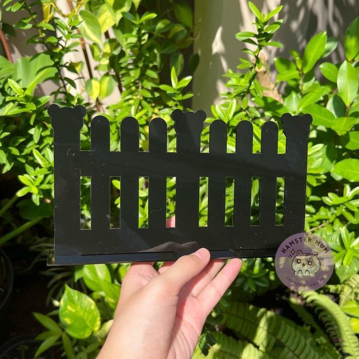 Pagar Hamster Hamster Fence Hiasan Dekorasi Kandang Acrylic Pagar Acrylic Pembatas Kandang