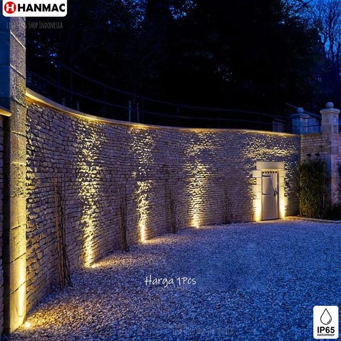 Lampu lantai led tanam sorot focus 12 derajat taman outdoor waterproof