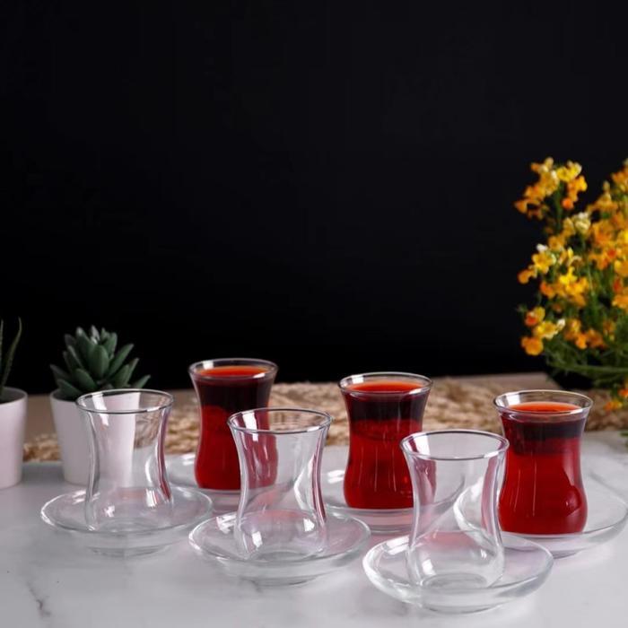 Gelas Teh Turki Tulip Gelas Turki Dengan Saucer