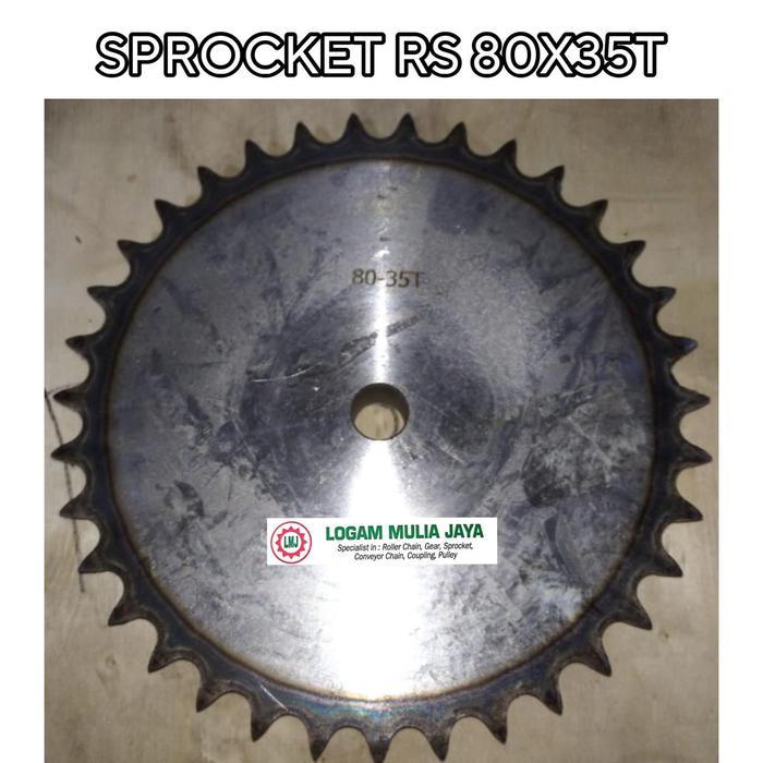 Sprocket Rs 80 Single Gigi 35 Sprocket Rs 80X35T Gear Gir Rs 80X35T Rs