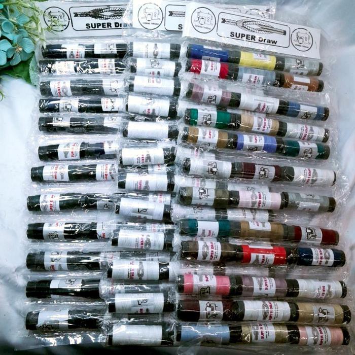 (1 Renceng 36 Pcs) Benang Jahit Lembaran isi 36 Pcs / Benang Jahit Renteng Ekonomis Warna Warni /