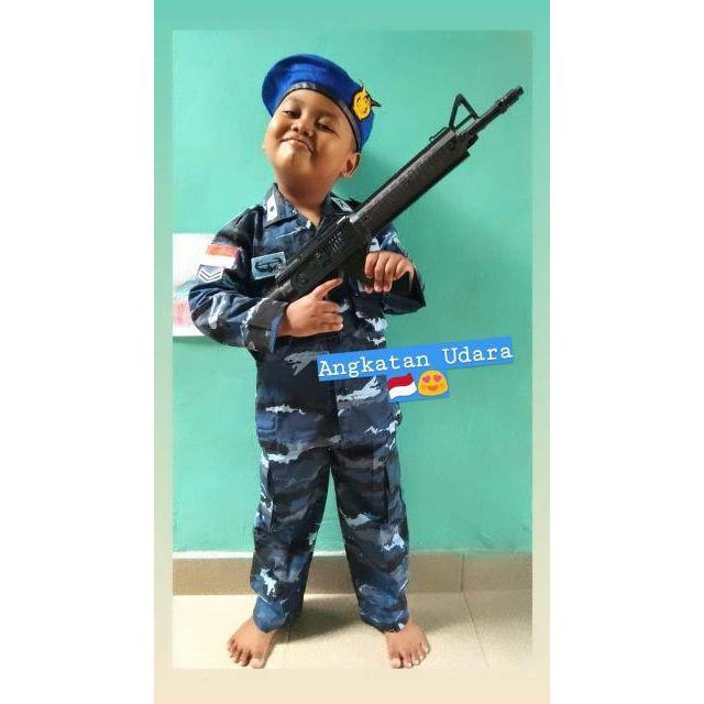 Loreng Tni Au Komplit Tembakan Kostum Loreng Tni Au Komplit Aksesoris